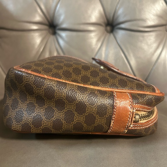 Celine Macadam Vintage Pouch Toiletry Case Unisex Clutch - Picture 9 of 17